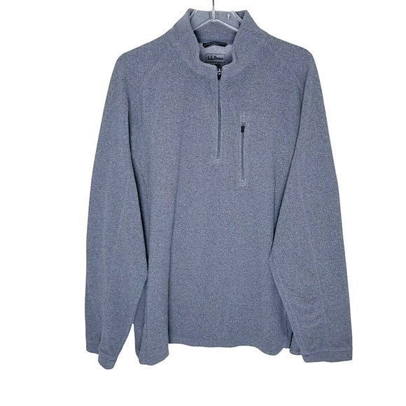 L.L. Bean Other - L.L. Bean Gray 1/4 Zip Fleece Pullover Jacket Men XL